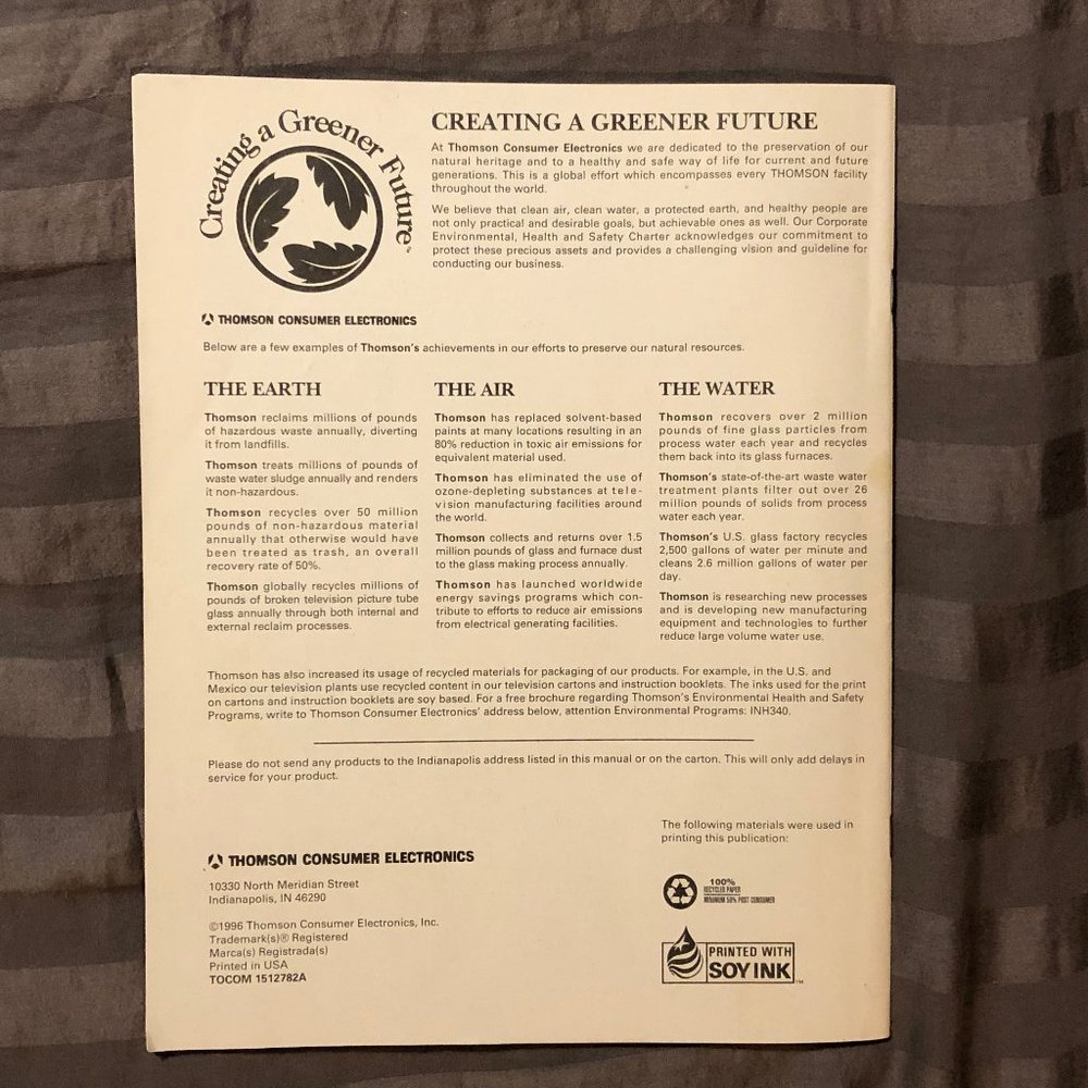 RCA Color TV User's Guide - Picture 2 of 5